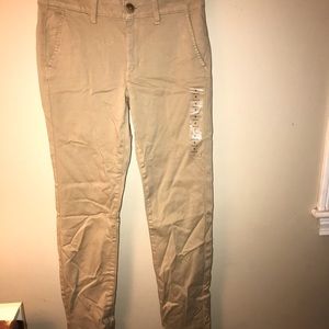 Khaki skinny jeans